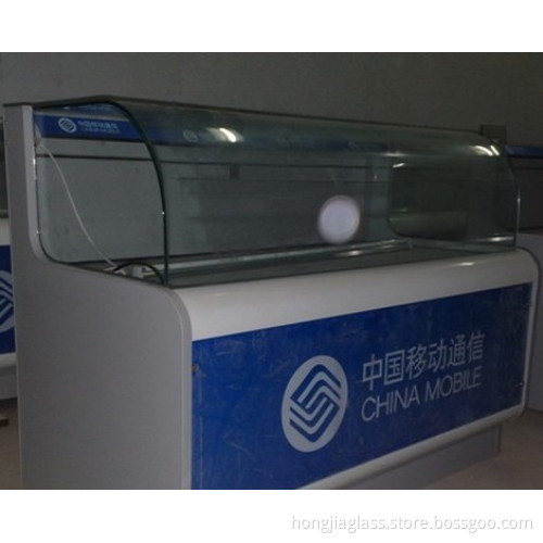 Curved Glass Display Counter